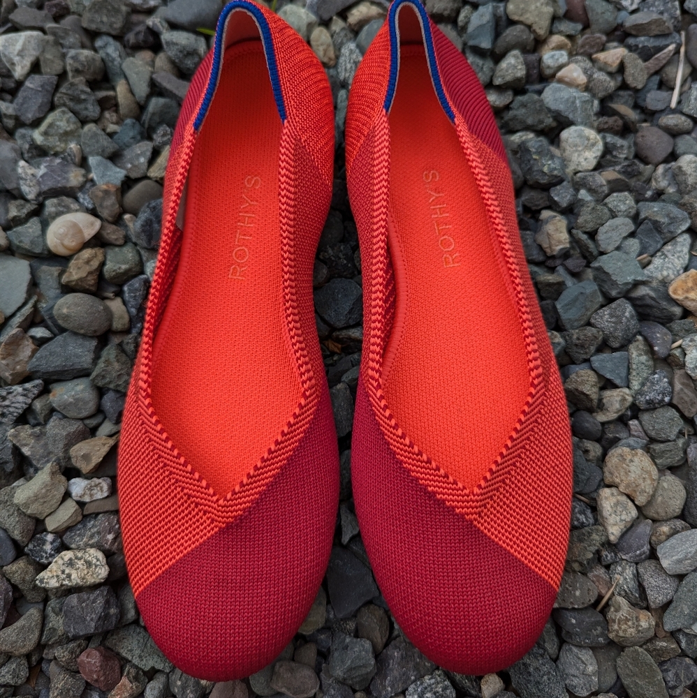 Rothys The Flat  Round Toe Cherry Pop Women's Shoes